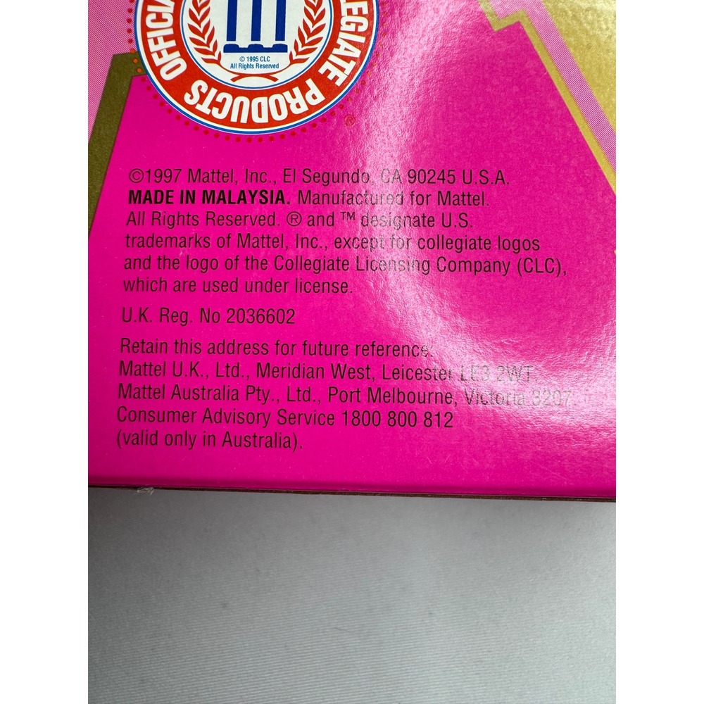 University Barbie Tennessee Special Edition Cheerleader Doll 1997 Mattel 17554 - Picture 4 of 4